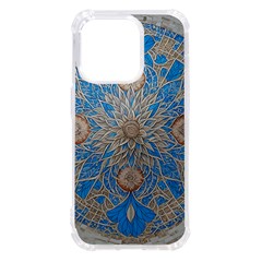 Flower Mandala Pattern Iphone 14 Pro Tpu Uv Print Case by Grandong
