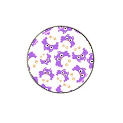 Purple-owl-pattern-background Hat Clip Ball Marker (4 Pack) by pakminggu