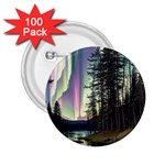 Northern Lights Aurora Borealis 2.25  Buttons (100 pack) 