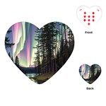 Northern Lights Aurora Borealis Playing Cards Single Design (Heart)