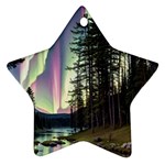 Northern Lights Aurora Borealis Star Ornament (Two Sides)
