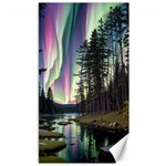 Northern Lights Aurora Borealis Canvas 40  x 72 