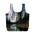 Northern Lights Aurora Borealis Full Print Recycle Bag (M)