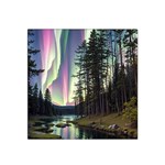 Northern Lights Aurora Borealis Satin Bandana Scarf 22  x 22 