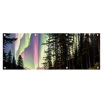 Northern Lights Aurora Borealis Banner and Sign 8  x 3 
