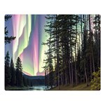 Northern Lights Aurora Borealis Premium Plush Fleece Blanket (Large)