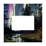 Northern Lights Aurora Borealis White Box Photo Frame 4  x 6 