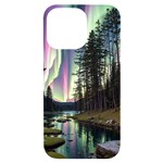 Northern Lights Aurora Borealis iPhone 14 Pro Max Black UV Print Case