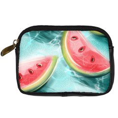 Watermelon Fruit Juicy Summer Heat Digital Camera Leather Case by uniart180623