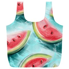 Watermelon Fruit Juicy Summer Heat Full Print Recycle Bag (xxxl) by uniart180623