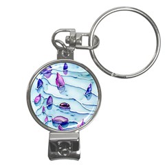 Water Tide Gemstone Nail Clippers Key Chain