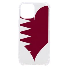 Heart-love-flag-qatar Iphone 13 Mini Tpu Uv Print Case by Bedest