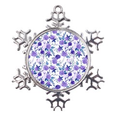 Violet-01 Metal Large Snowflake Ornament by nateshop