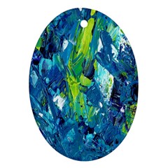 Painting-01 Oval Ornament (two Sides) by nateshop