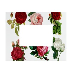 Roses-white White Tabletop Photo Frame 4 x6  by nateshop
