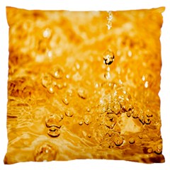 Water-gold Large Premium Plush Fleece Cushion Case (two Sides) by nateshop