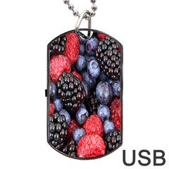 Berries-01 Dog Tag Usb Flash (two Sides) by nateshop