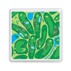 Golf Course Par Golf Course Green Memory Card Reader (square) by Cowasu