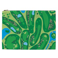 Golf Course Par Golf Course Green Cosmetic Bag (xxl)