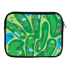 Golf Course Par Golf Course Green Apple Ipad 2/3/4 Zipper Cases by Cowasu