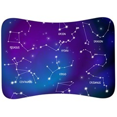 Realistic Night Sky With Constellations Velour Seat Head Rest Cushion by Cowasu