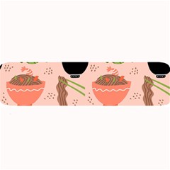 Japanese Street Food Soba Noodle In Bowl Pattern Large Bar Mat by Bedest