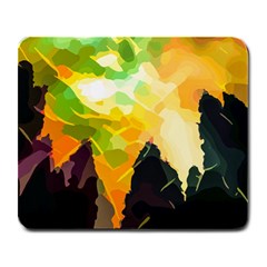 Forest-trees-nature-wood-green Large Mousepad by Bedest
