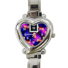 Box-abstract-frame-square Heart Italian Charm Watch by Bedest