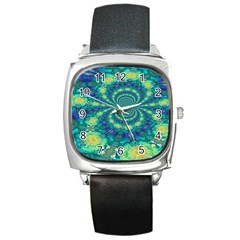 Fractal Square Metal Watch by nateshop