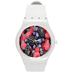 Berries-01 Round Plastic Sport Watch (m) by nateshop