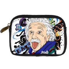 Albert Einstein Physicist Digital Camera Leather Case by Cowasu