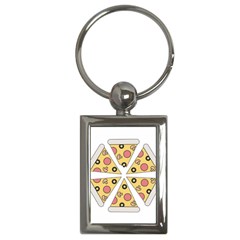 Pizza-slice-food-italian Key Chain (rectangle)