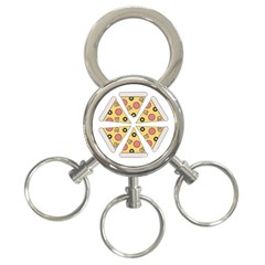 Pizza-slice-food-italian 3-ring Key Chain by Sarkoni