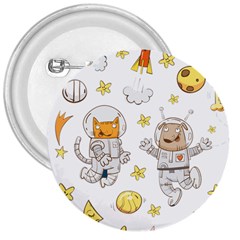 Astronaut-dog-cat-clip-art-kitten 3  Buttons by Sarkoni