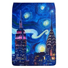 Starry Night In New York Van Gogh Manhattan Chrysler Building And Empire State Building Removable Flap Cover (l)
