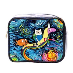 Cartoon Parody  Art Starry Night Van Gogh Mini Toiletries Bag (one Side) by Sarkoni