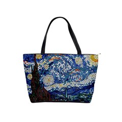 Mosaic Art Vincent Van Gogh s Starry Night Classic Shoulder Handbag by Sarkoni