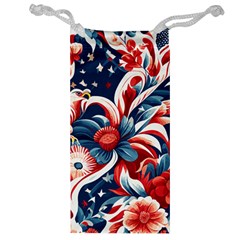 America Pattern Jewelry Bag by Valentinaart