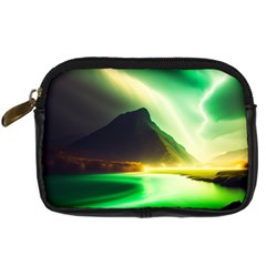 Aurora Lake Neon Colorful Digital Camera Leather Case by Bangk1t
