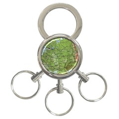 Map Earth World Russia Europe 3-ring Key Chain