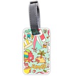 Summer Up Cute Doodle Luggage Tag (one side)