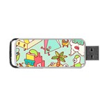 Summer Up Cute Doodle Portable USB Flash (Two Sides)