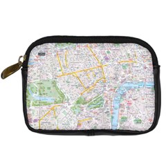 London City Map Digital Camera Leather Case by Bedest