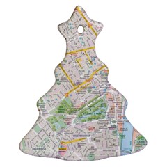 London City Map Ornament (christmas Tree)  by Bedest