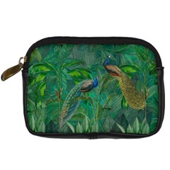 Peacock Paradise Jungle Digital Camera Leather Case by Bedest