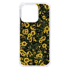 Sunflowers Yellow Flowers Flowers Digital Drawing Iphone 14 Pro Tpu Uv Print Case by Ravend