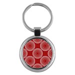Background-red Key Chain (Round)