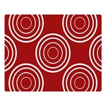 Background-red Premium Plush Fleece Blanket (Large)