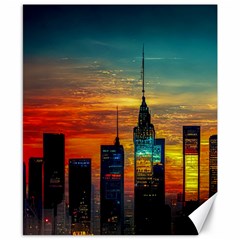 New York City Skyline Usa Canvas 8  X 10  by Ndabl3x
