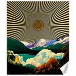 Surreal Art Psychadelic Mountain Canvas 8  x 10 